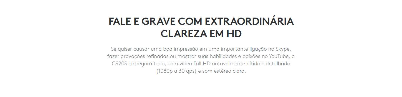 Webcam Logitech C920s Pro Full HD 1080p